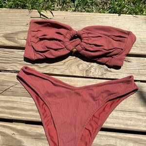 Montce Tori Lulu Ribbed Bikini Set